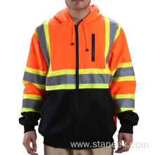 High Vis Sweater Security Hoodies Reflective Safety Jacket